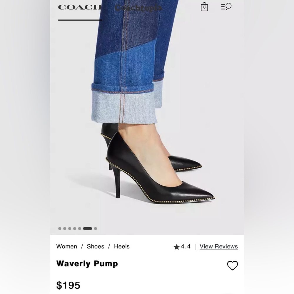 coach waverly pump heels